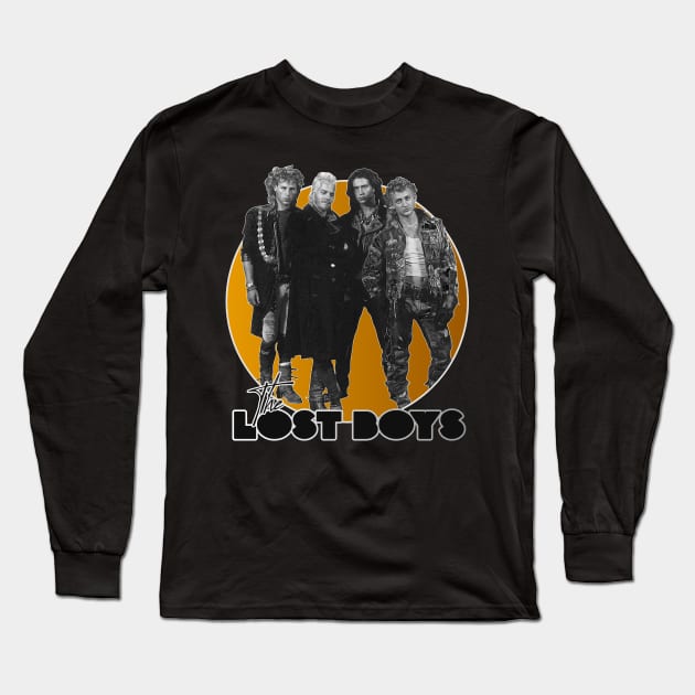 Retro The Lost Boys Tribute Long Sleeve T-Shirt by darklordpug